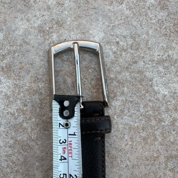 Brioni Black Leather Belt - Picture 12 of 13